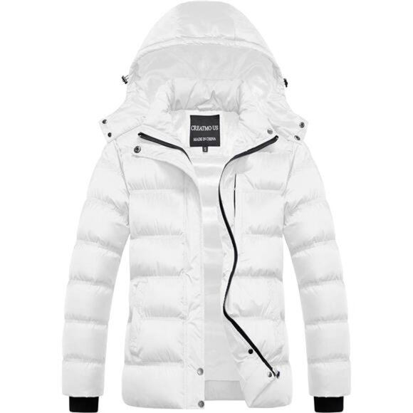 US Women's Warm Winter Coat Waterproof Ski Jacket Padded Puffy